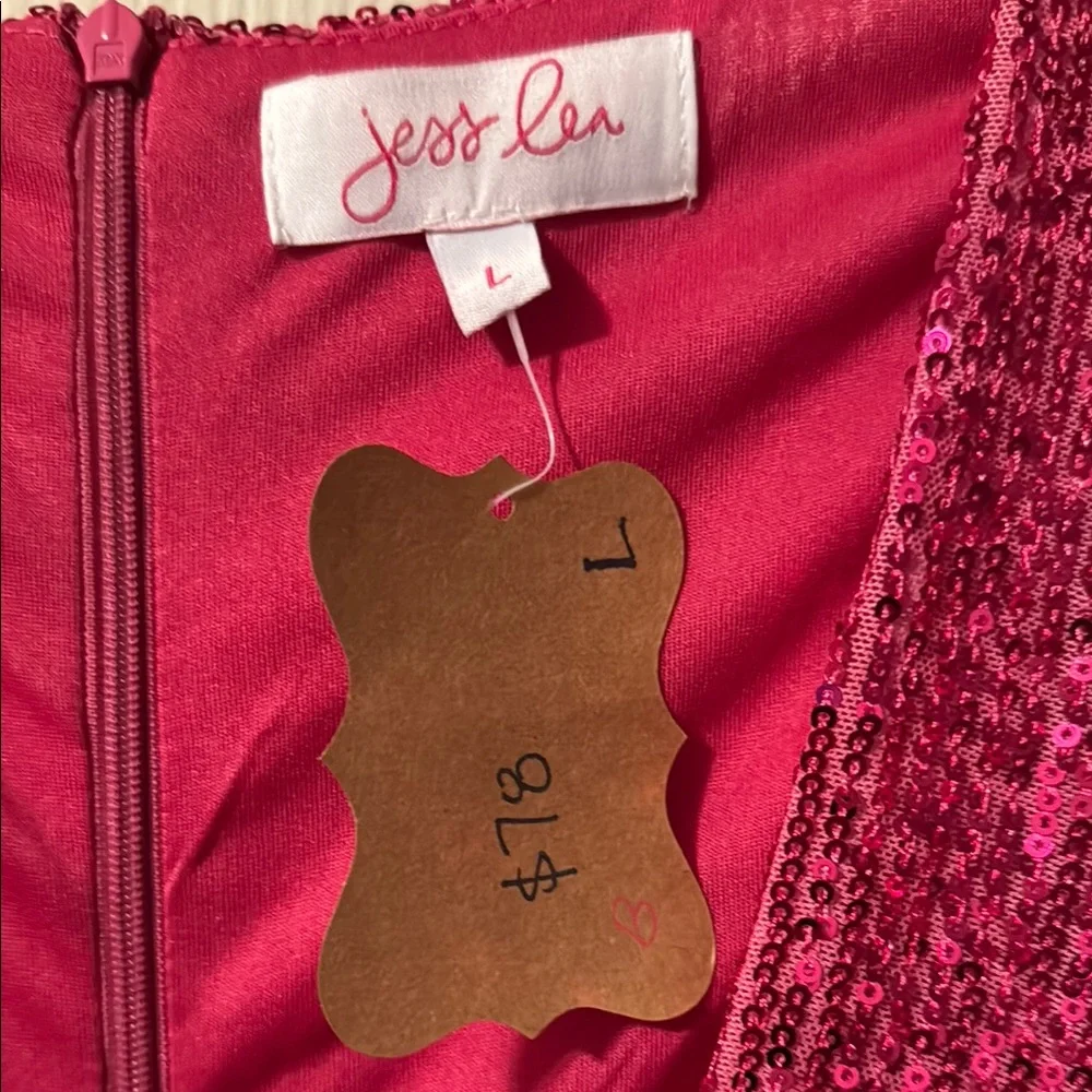 Pink Sequin Dress - Picture 2 of 4